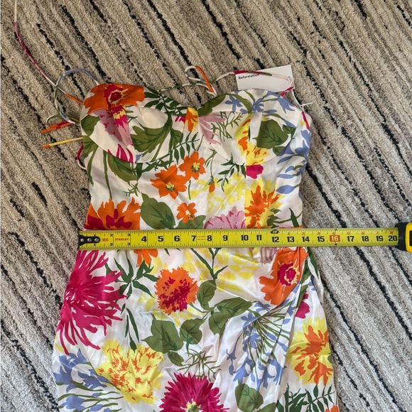 Reformation Marguerite Silk Dress- NWT - Picture 7 of 8